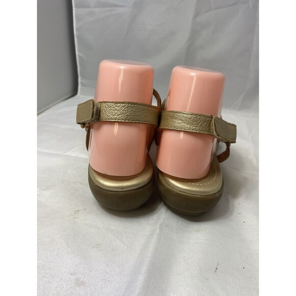 Naturalizer Comfort Carlita Sandal Metallic Tan Leather Slingback Studs US 9M - Picture 3 of 8